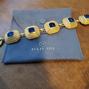 Julie Vos Chunky Blue Stone Bracelet